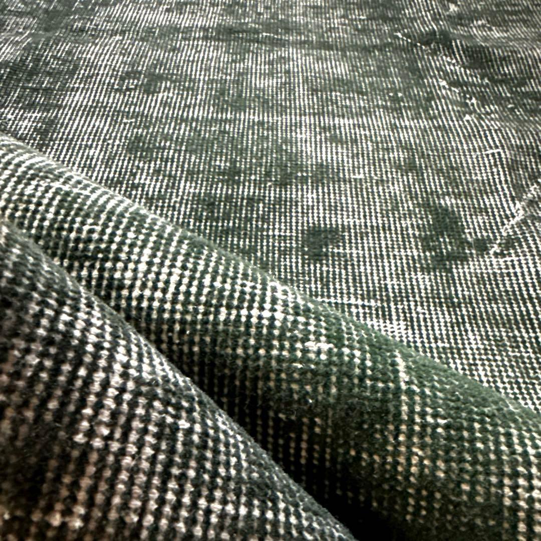 94.5×206ビリジアングリーン　ワンカラー　貴重トルコヴィンテージラグ