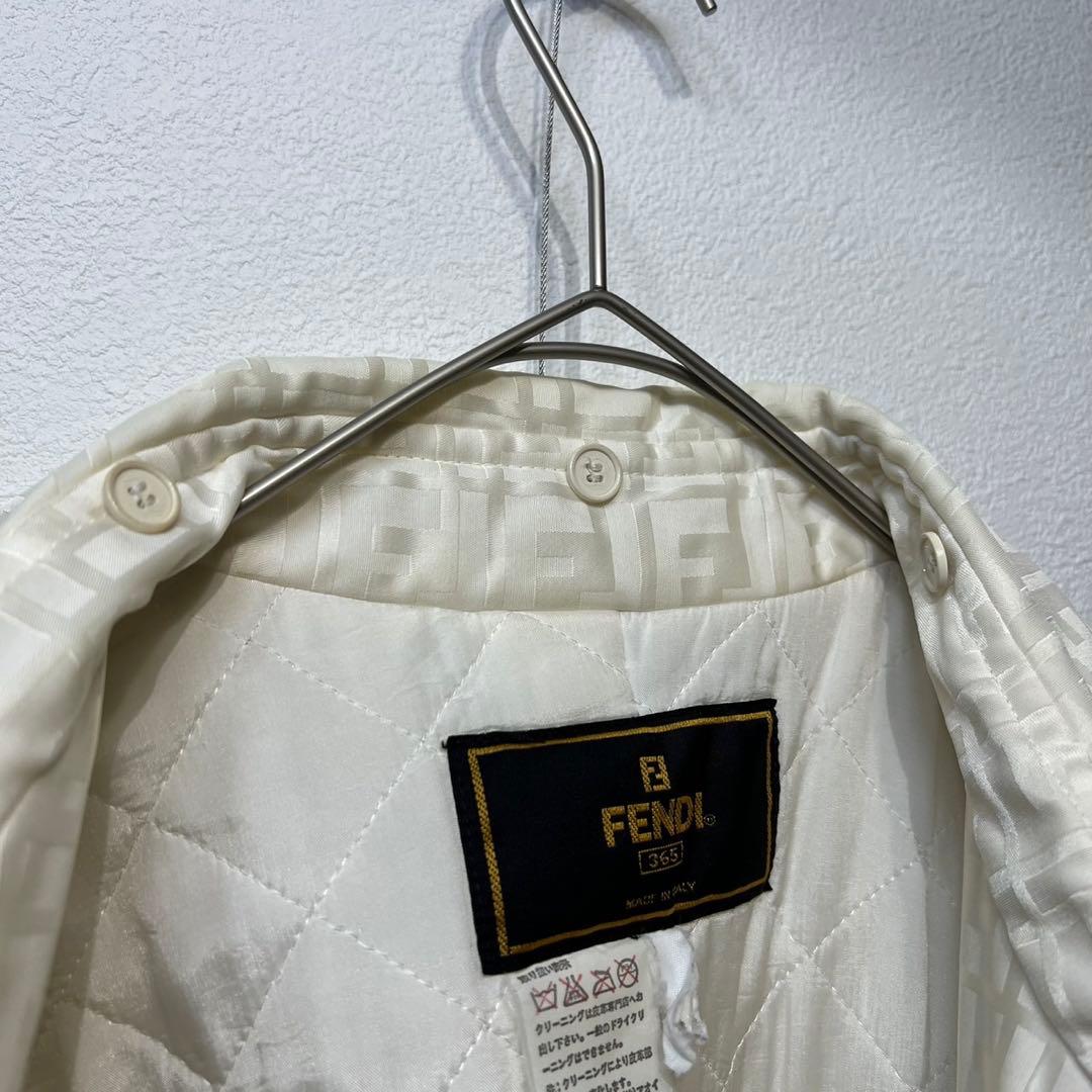 希少 FENDI 上質 ズッカ FFロゴ 総柄 デザイン ステンカラーコート