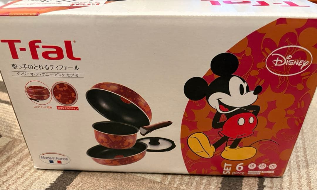 （新品）T-fal ミッキーマウス インジニオセット 6点 レア物 おまけ有り