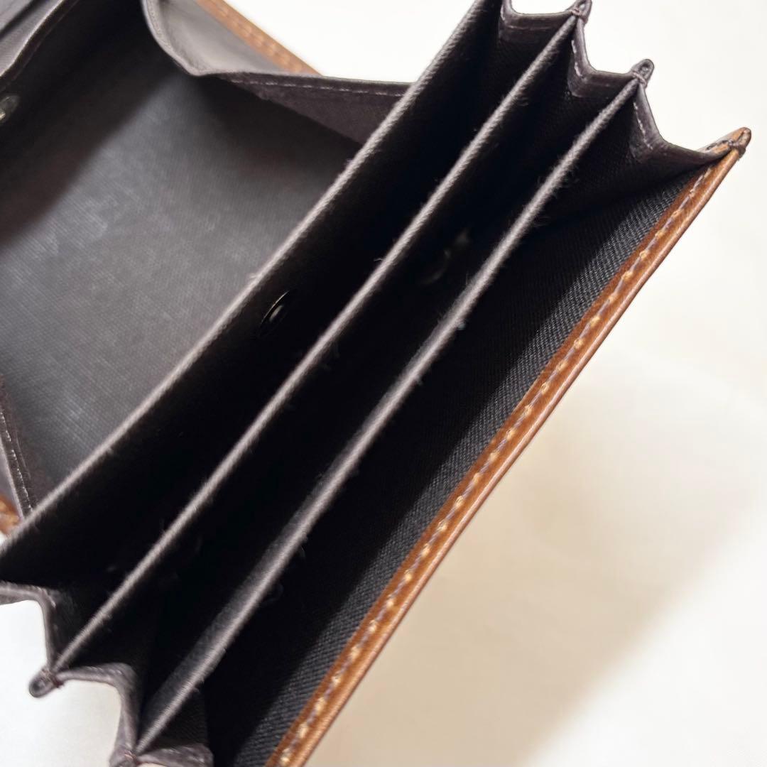 【美品】　エムピウ　millefogliell P25 財布　ブラウン　人気