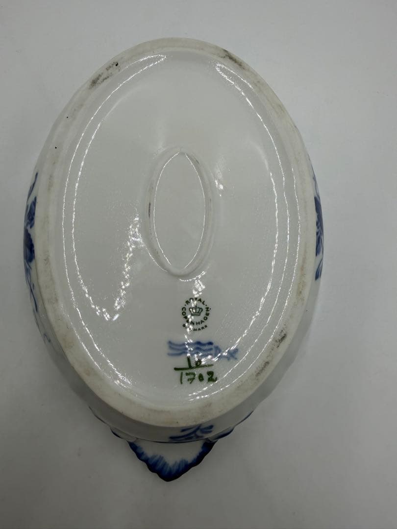 ロイヤルコペンハーゲン ボウル　ブルーフラワーカーブ 蓋つき　ベジタブルボウル