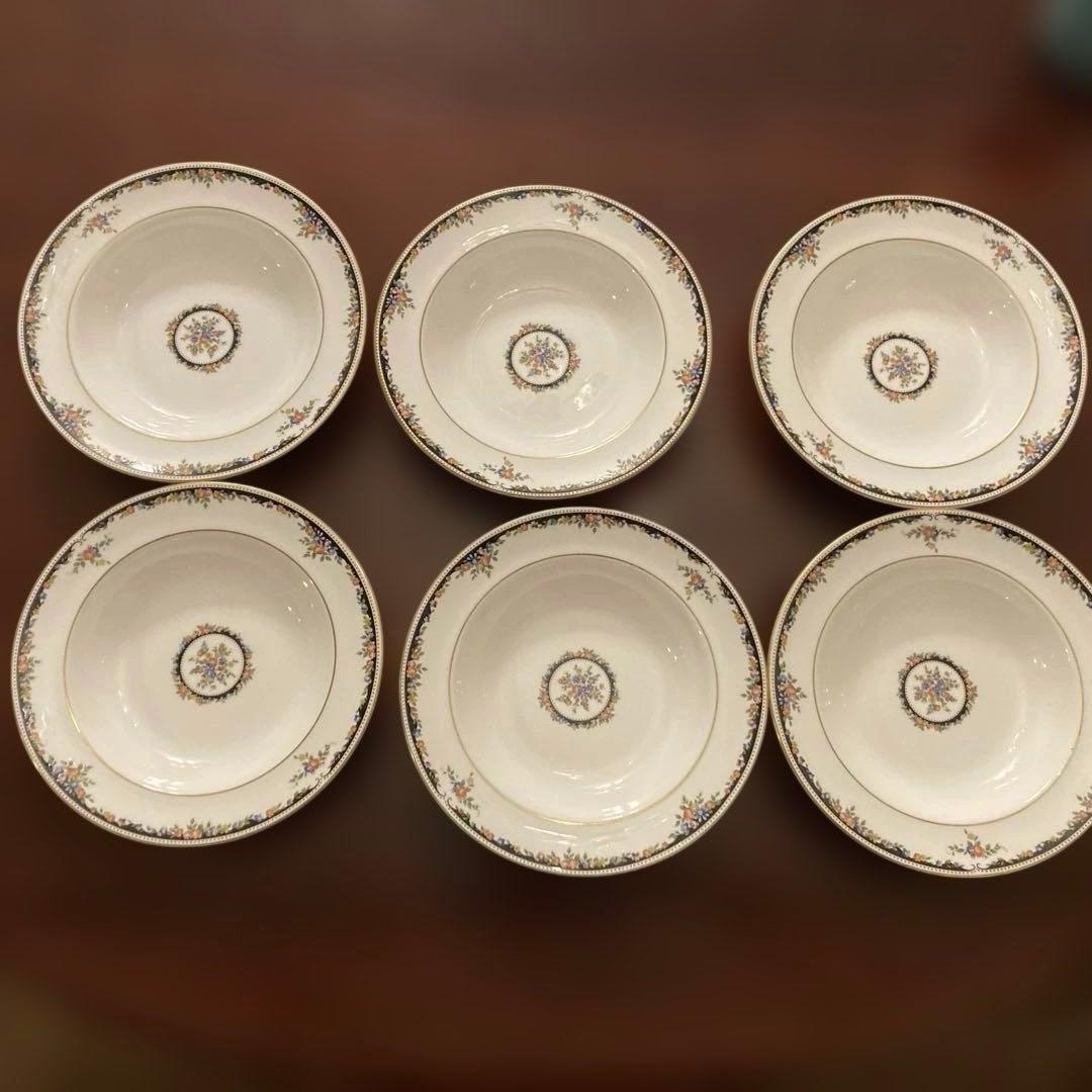  ボーンチャイナ オズボーン　スープ皿セット 6枚