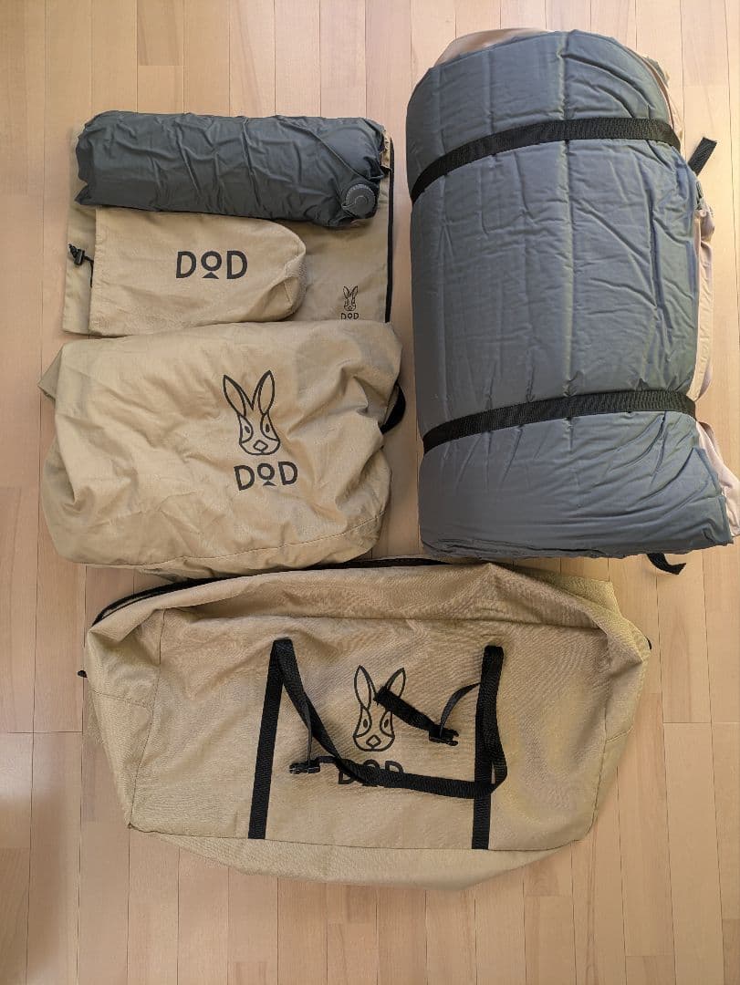 DOD ソトネノキワミL シーツ、マクラ付