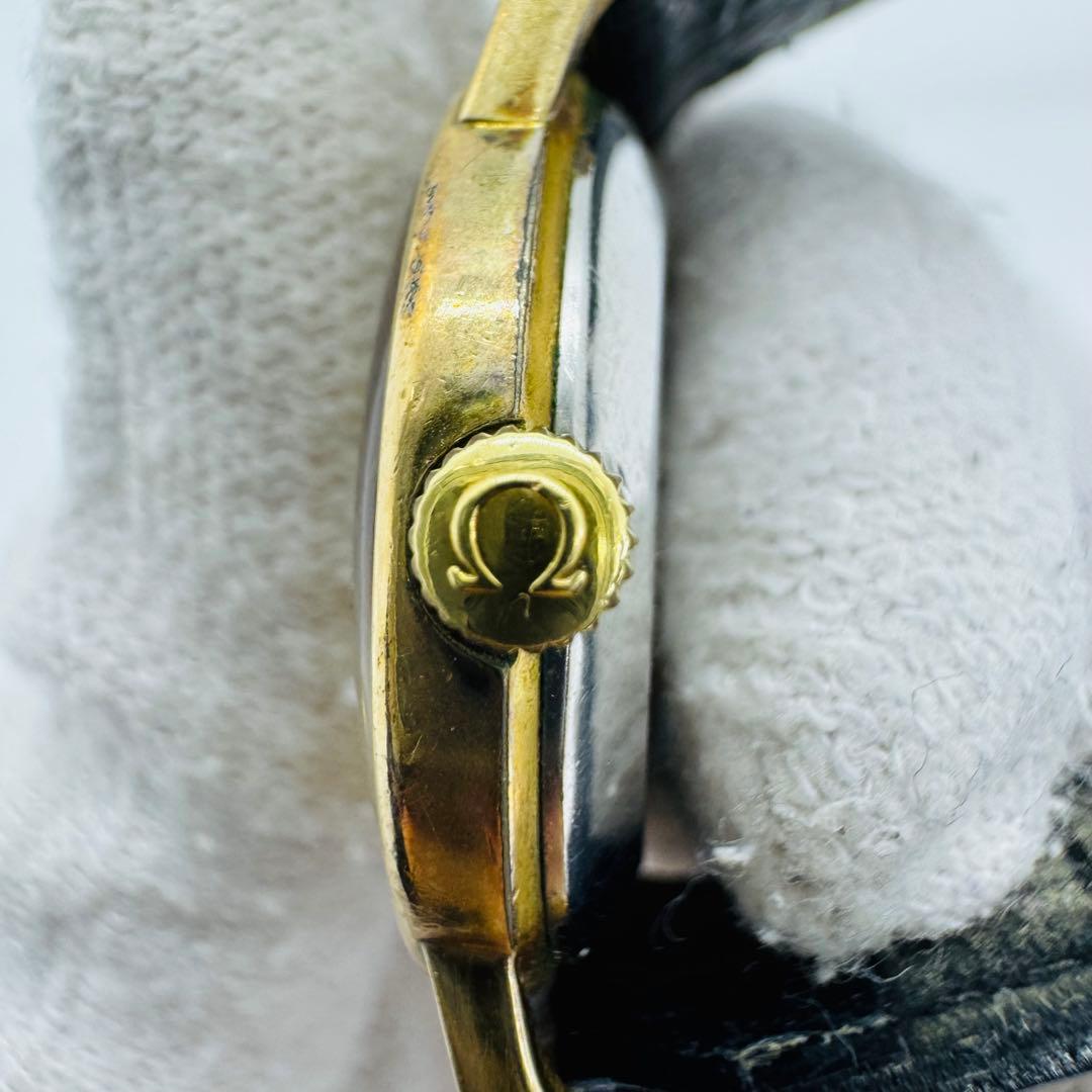 ✨OMEGA✨オメガ✨デビル✨ゴールド文字盤✨レディース✨手巻き✨腕時計✨