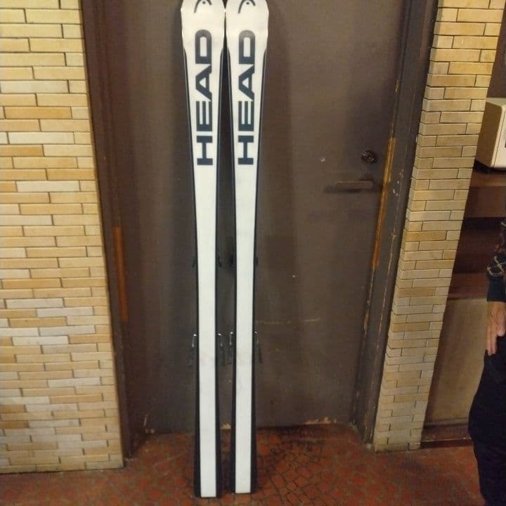 HEAD スキー板 青 白 ビンディング付き