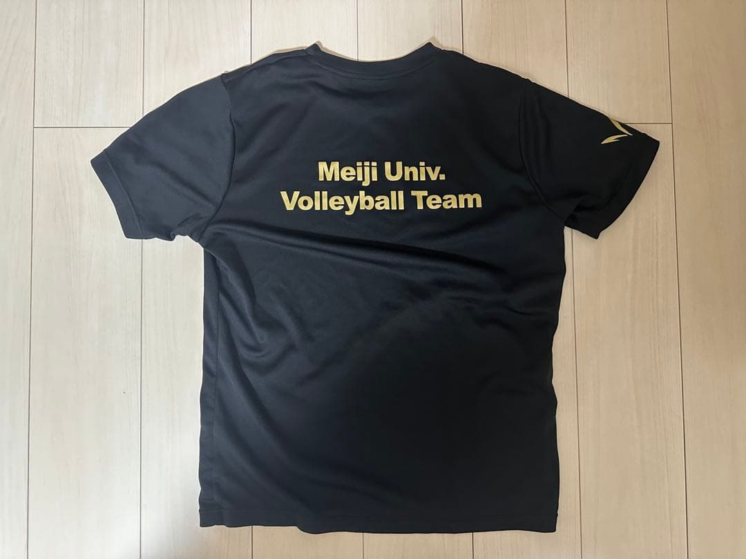 asics 明治大学バレーボールチームT シャツ
