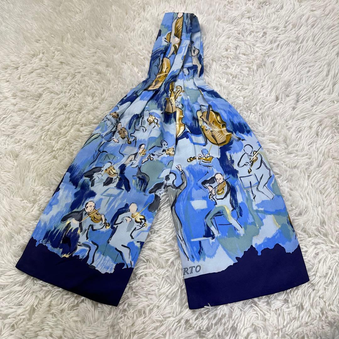希少美品✨HERMES エルメス アスコットタイ スカーフ CONCERTO