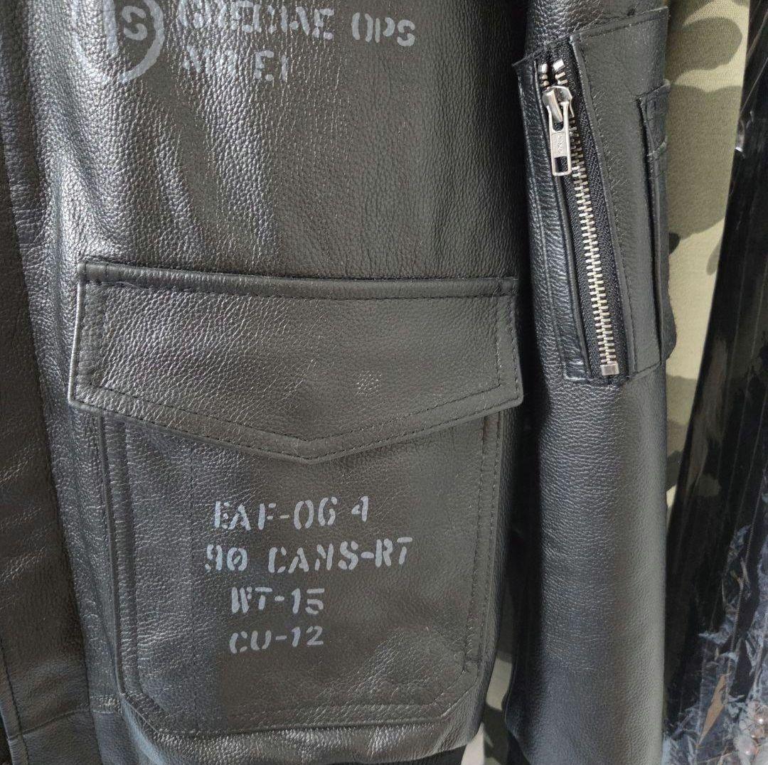 MA1 タイプ／レザー フライトジャケット 黒