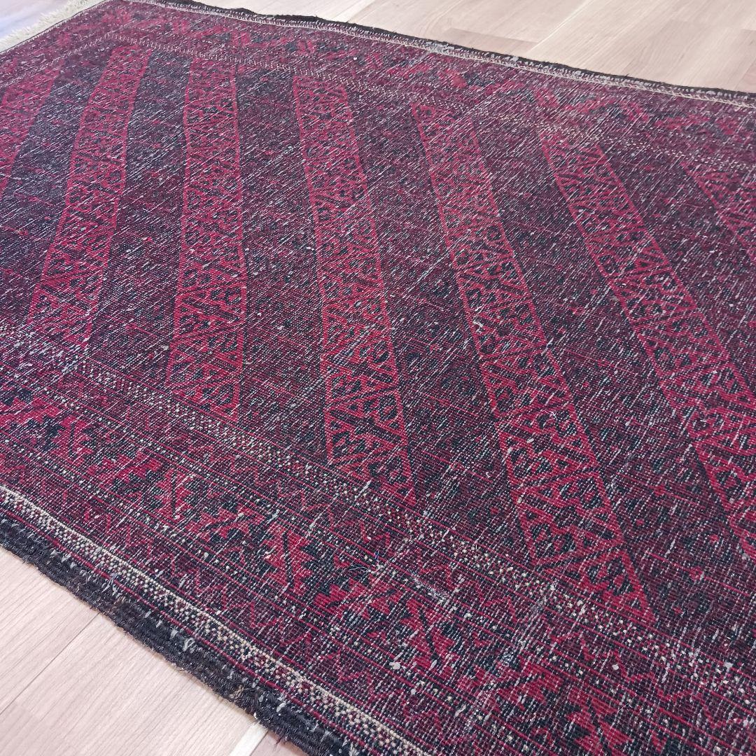 専用 R378 ペルシャ絨毯 トライバルラグ ウール 手織り 186×96㎝