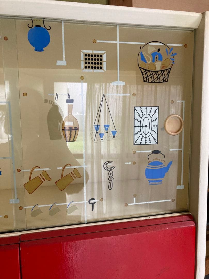 アンティーク　食器棚　カップボード