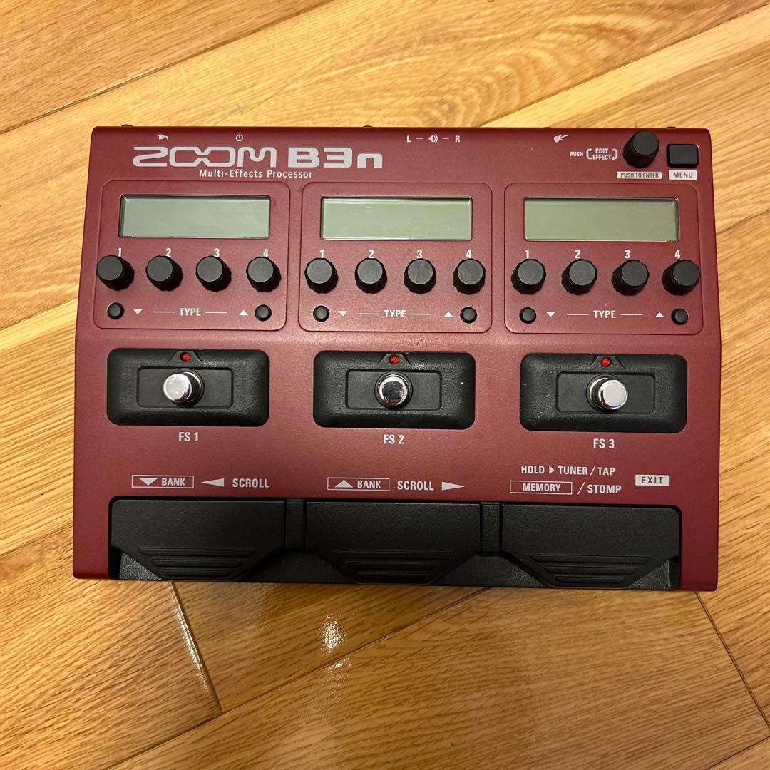 ZOOM B3n マルチエフェクター ACアダプター付き