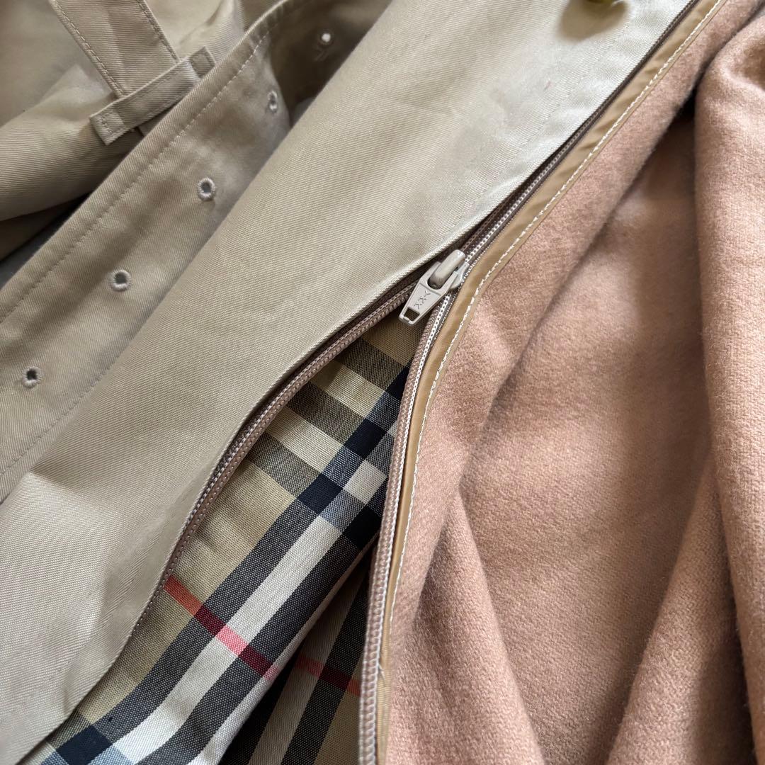 極上　80s Burberry バーバリー　トレンチコート　ベージュ　3点完品