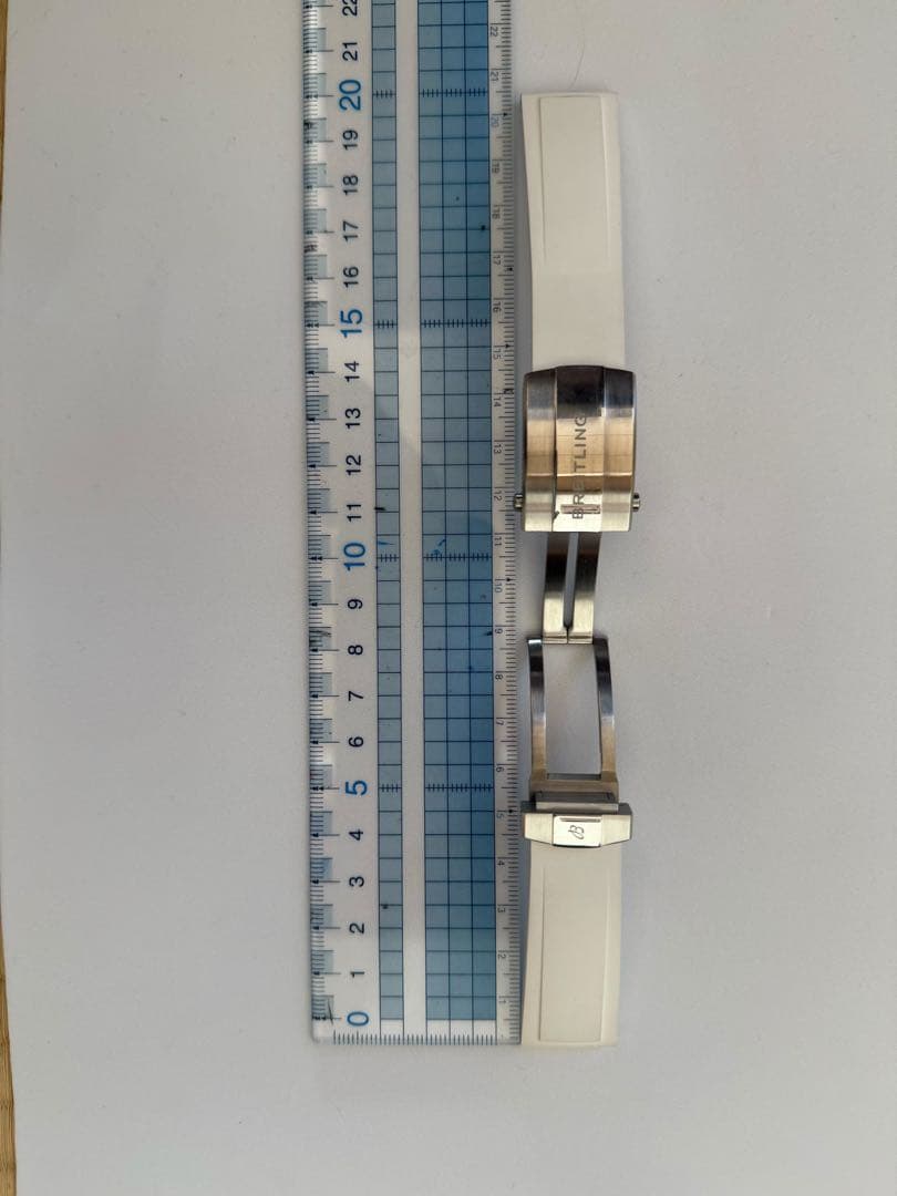 BREITLING ブライトリング 純正Dバックル＋純正ホワイトラバーベルト