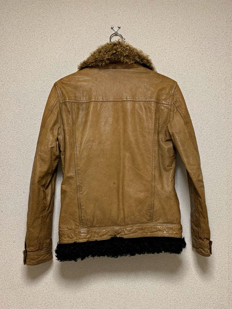 TORNADO MART 00s ファー レザージャケット fur jacket