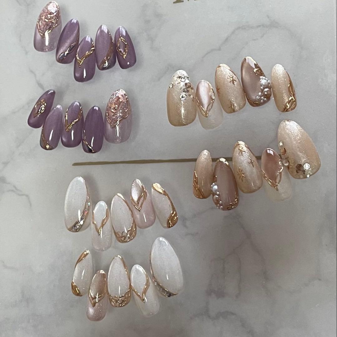 【専用】オーダーネイルチップ　マグネットネイル　3P