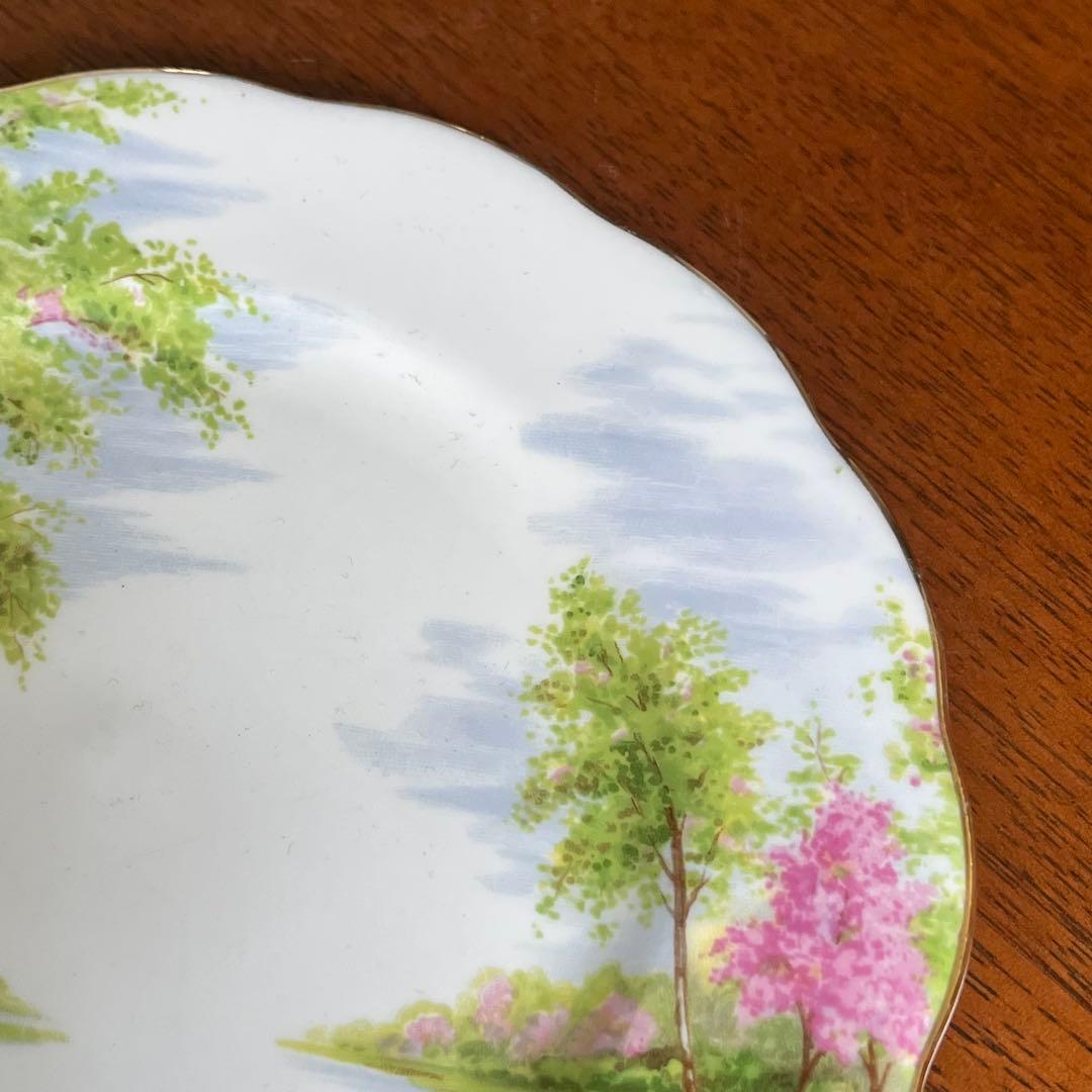 【英国ビンテージ】ロイヤルアルバート★The Old Mill★ケーキ皿