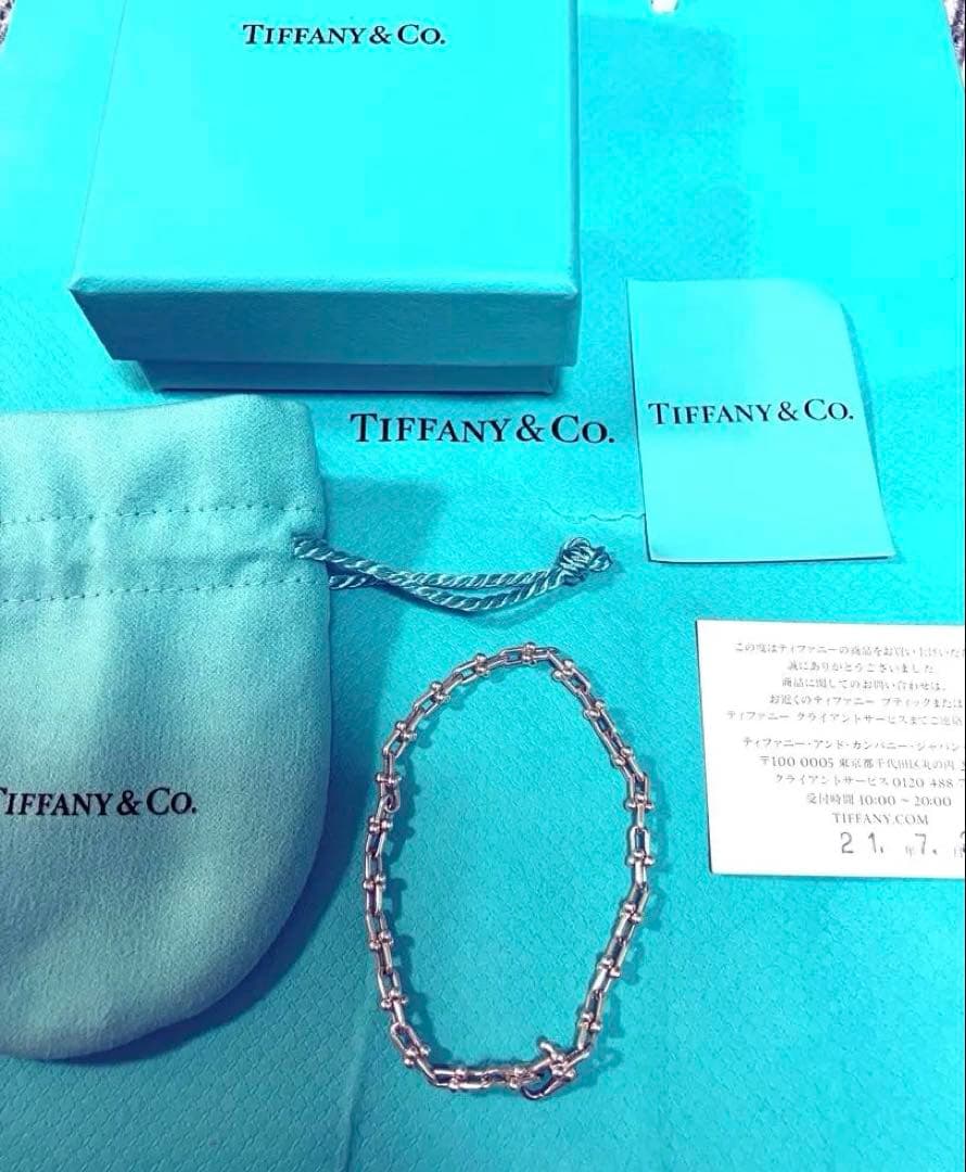 【正規店購入】Tiffany & Co ハードウェアマイクロリンク ブレスレット