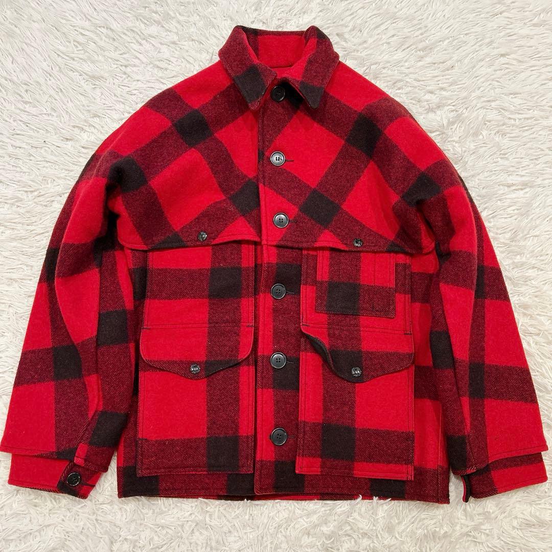 美品　USA製　フィルソン　ダブルマッキーノ　クルーザージャケット　チェック