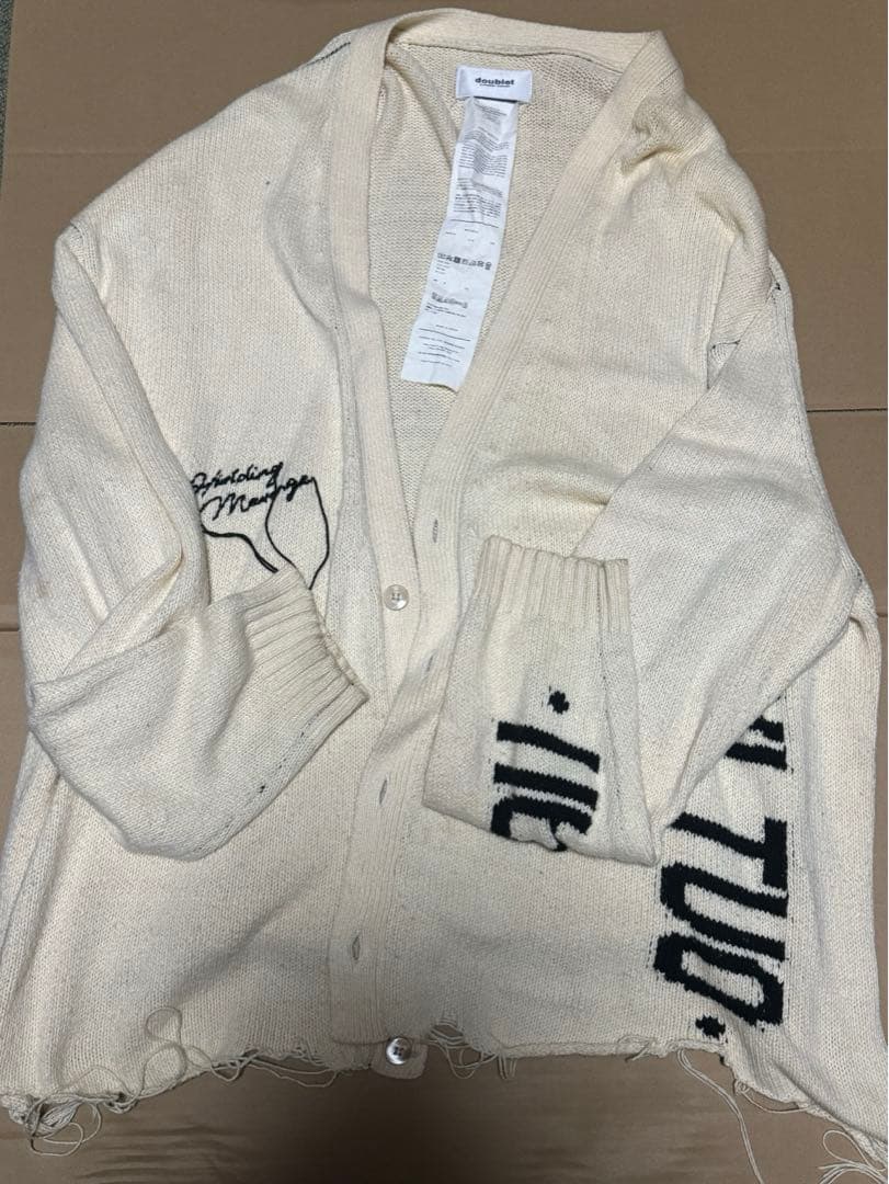 トップス Doublet HIDDEN MESSAGE CARDIGAN