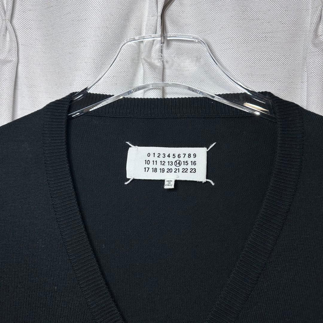 【美品】Maison Margiela エルボーパッチ ニット カーディガン