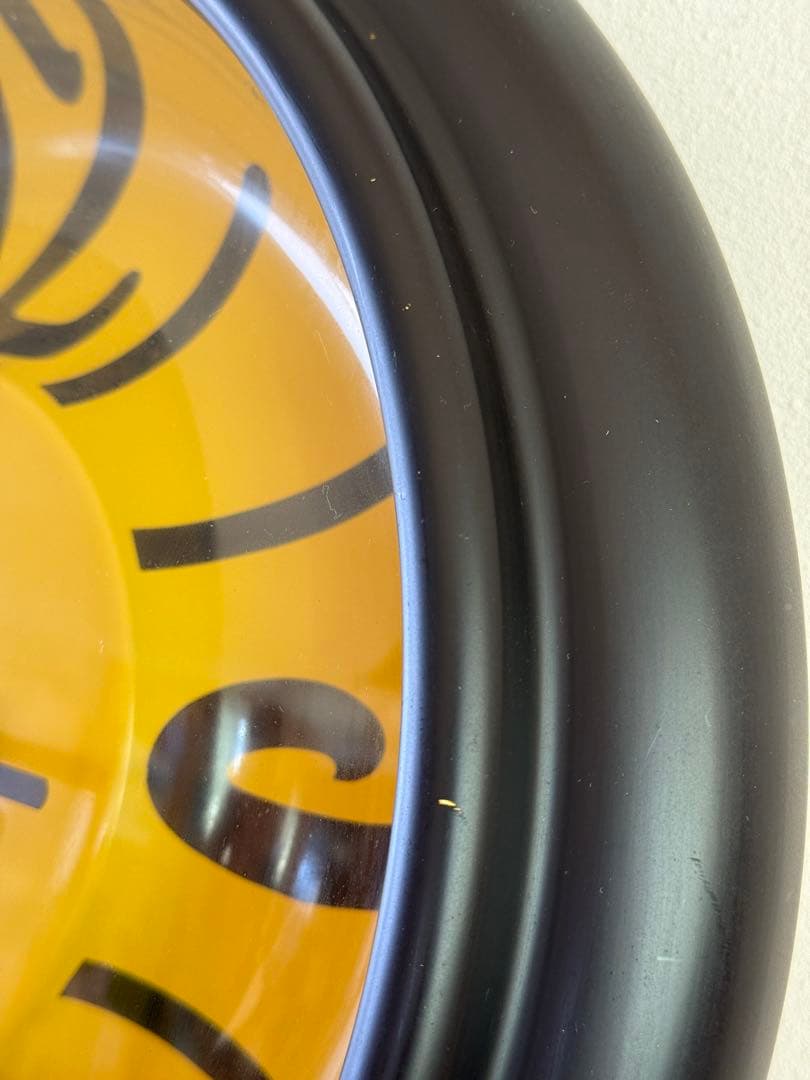 LORENZ イエロー ブラック 掛け時計 約36cm