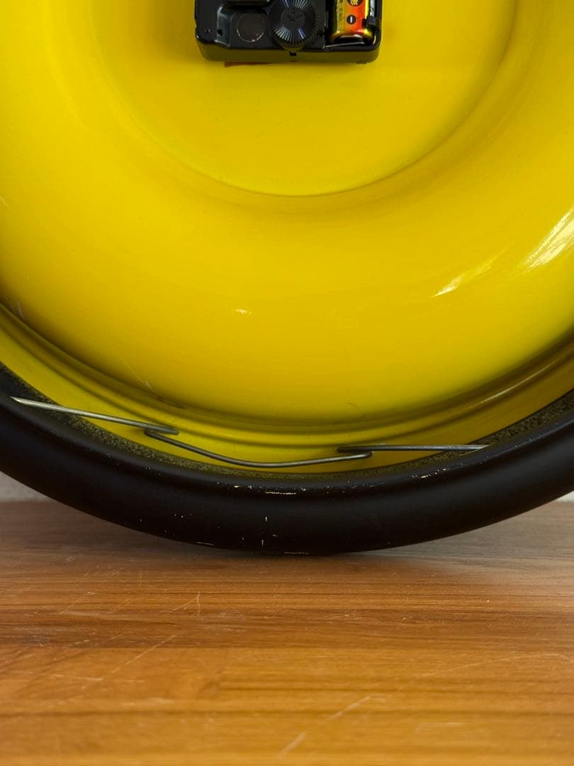 LORENZ イエロー ブラック 掛け時計 約36cm