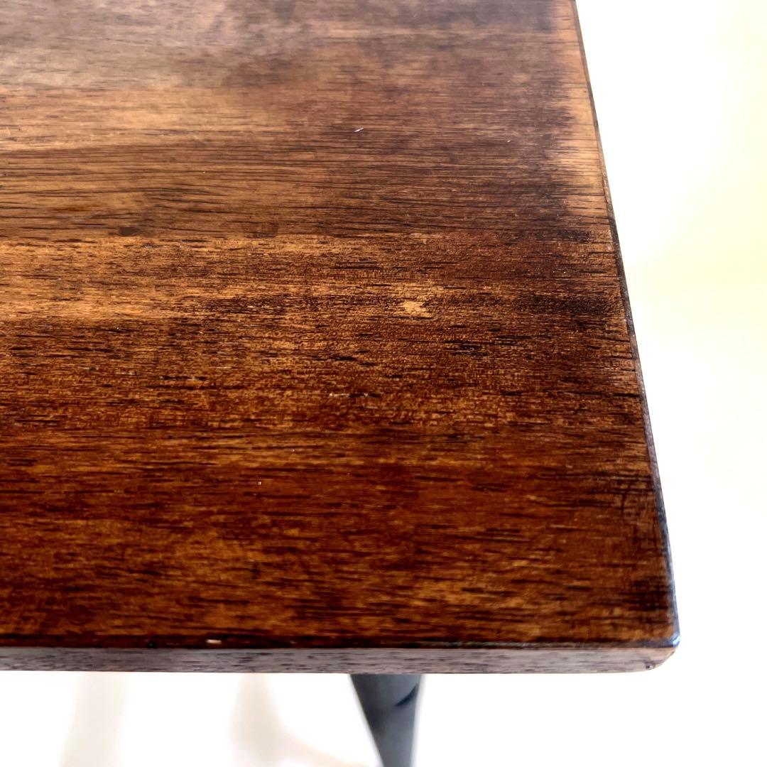 小ぶりな木の天板テーブル・作業台・85×55・高さ71.5cm