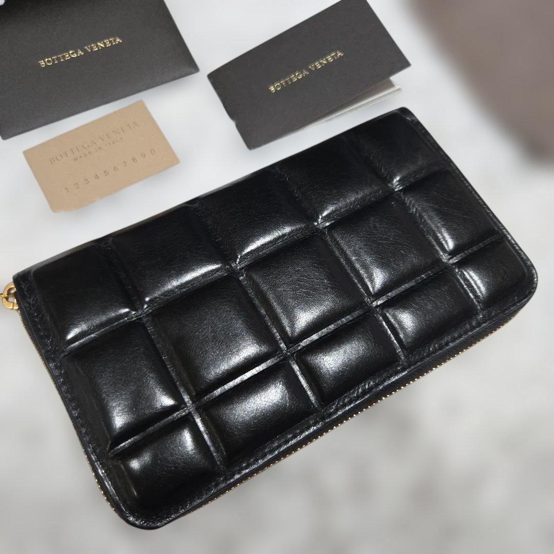 Bottega Veneta ブラックレザー 長財布　美品
