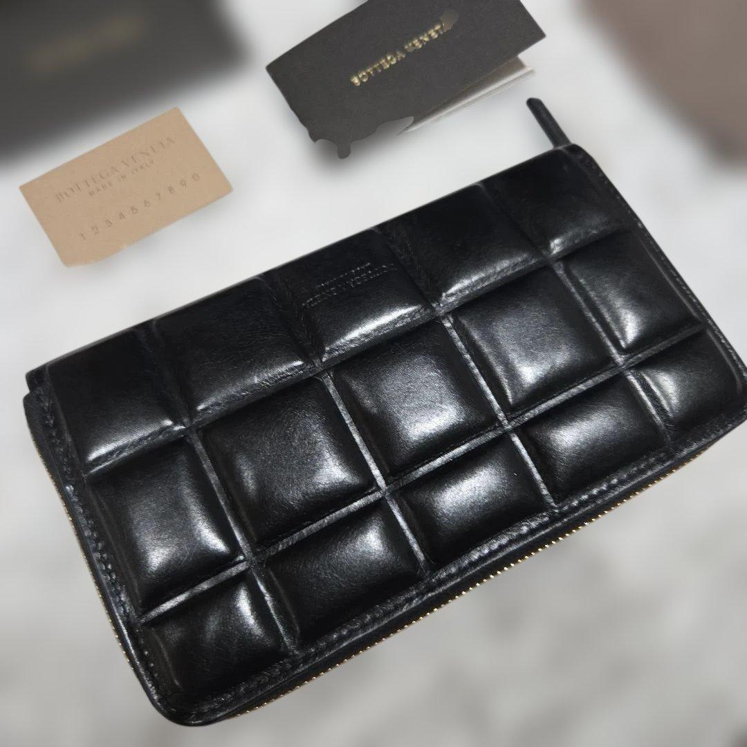 Bottega Veneta ブラックレザー 長財布　美品