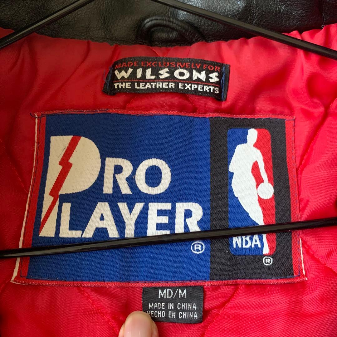 CHICAGOBULLS シカゴブルズ レザー ジャケット M メンズ 古着