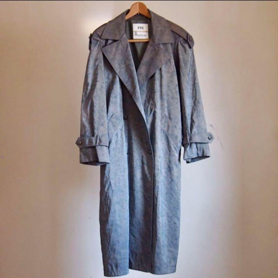 【希少】80s ビンテージ　トレンチコート　ロンドンフォグ　レアモデル　玉虫色