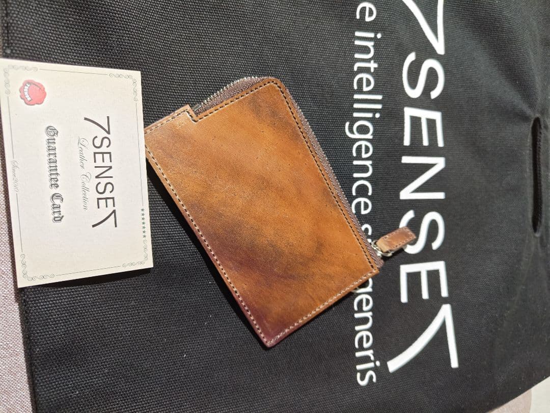 7SENSE シェルコードバン・3cardコンパクトラウンドジップ財布