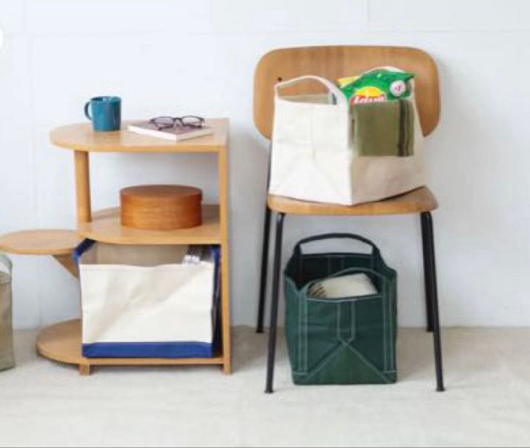 【レア＆極美品】TEMBEA BOOK TOTE オリーブ×ディープグリーン☆