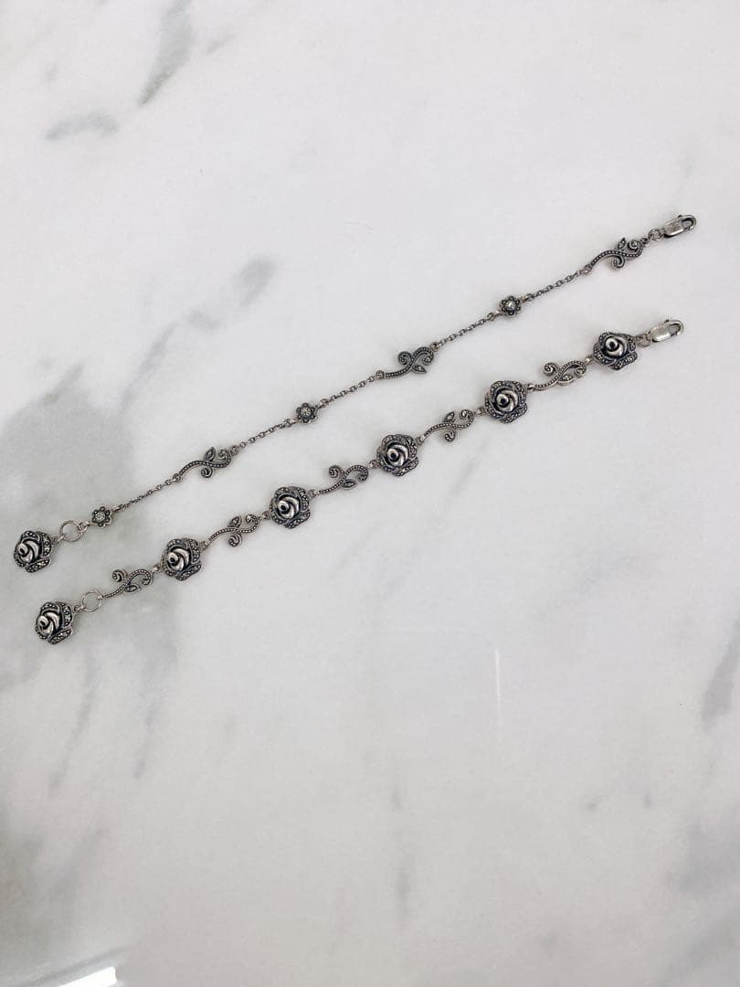 ＊SILVER925 刻印あり　アナスイ　シルバー　ブレスレット　日本セット