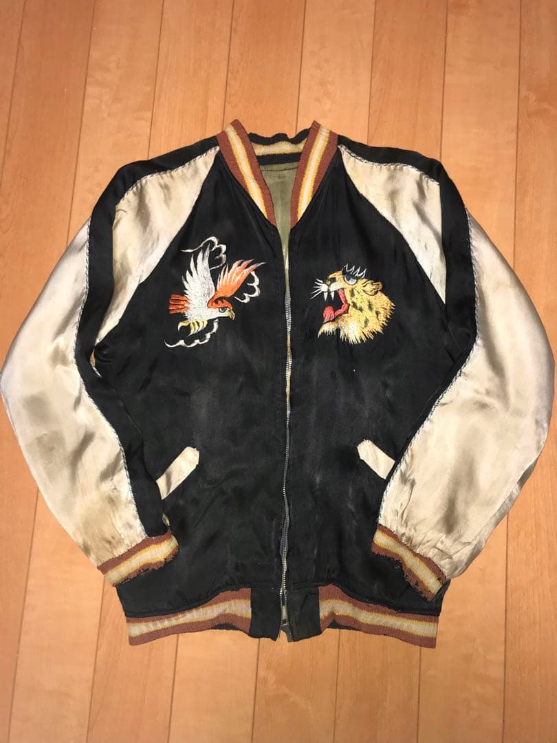 40s 50s 鬼フェード スーベニアジャケット スカジャン ベトジャン