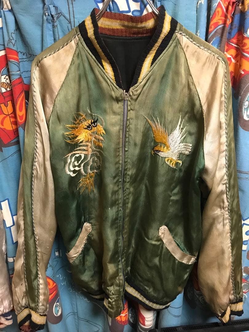 40s 50s 鬼フェード スーベニアジャケット スカジャン ベトジャン