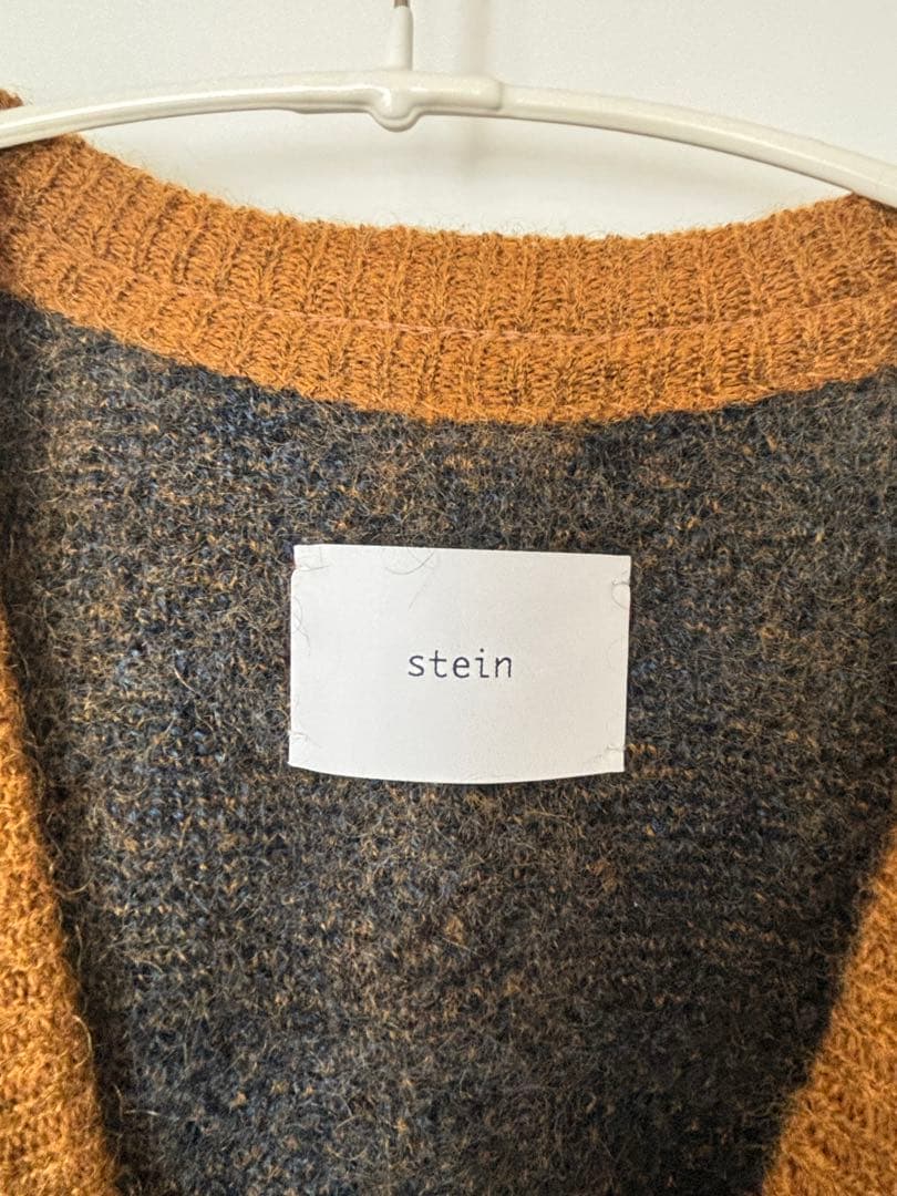 stein チェック柄カーディガン