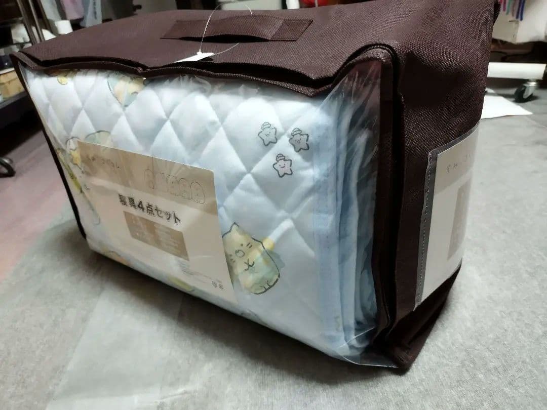 新品未使用未開封すみっコぐらしシングル用寝具（敷きパッドブランケット枕カバー枕）