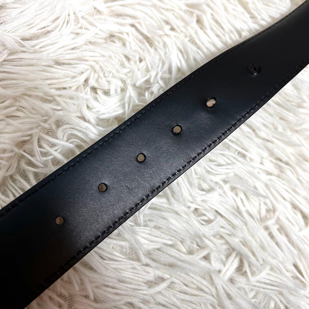LOUIS VUITTON ダミエ　LVバックル　ブラック　ベルト　レザー