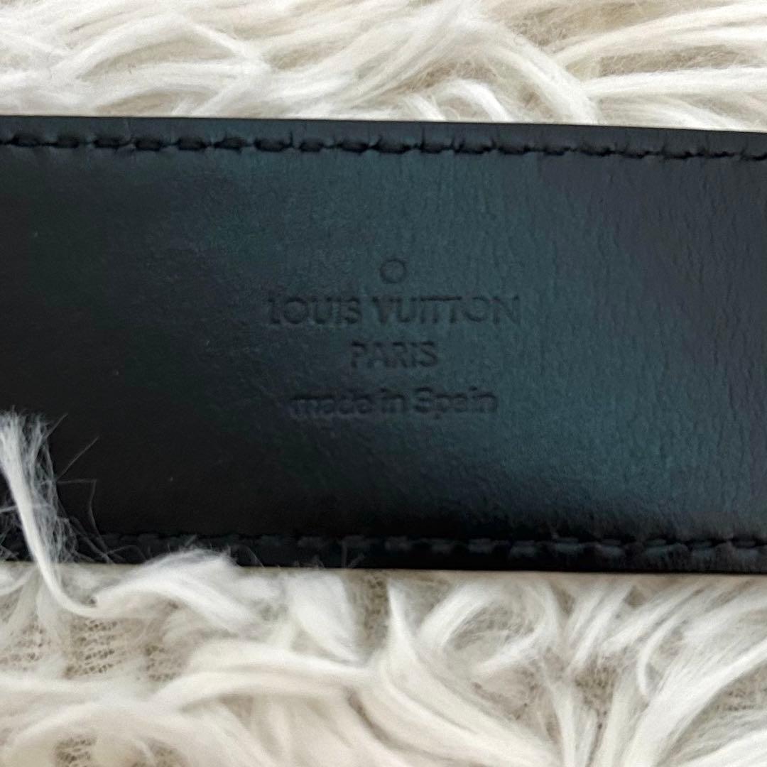 LOUIS VUITTON ダミエ　LVバックル　ブラック　ベルト　レザー
