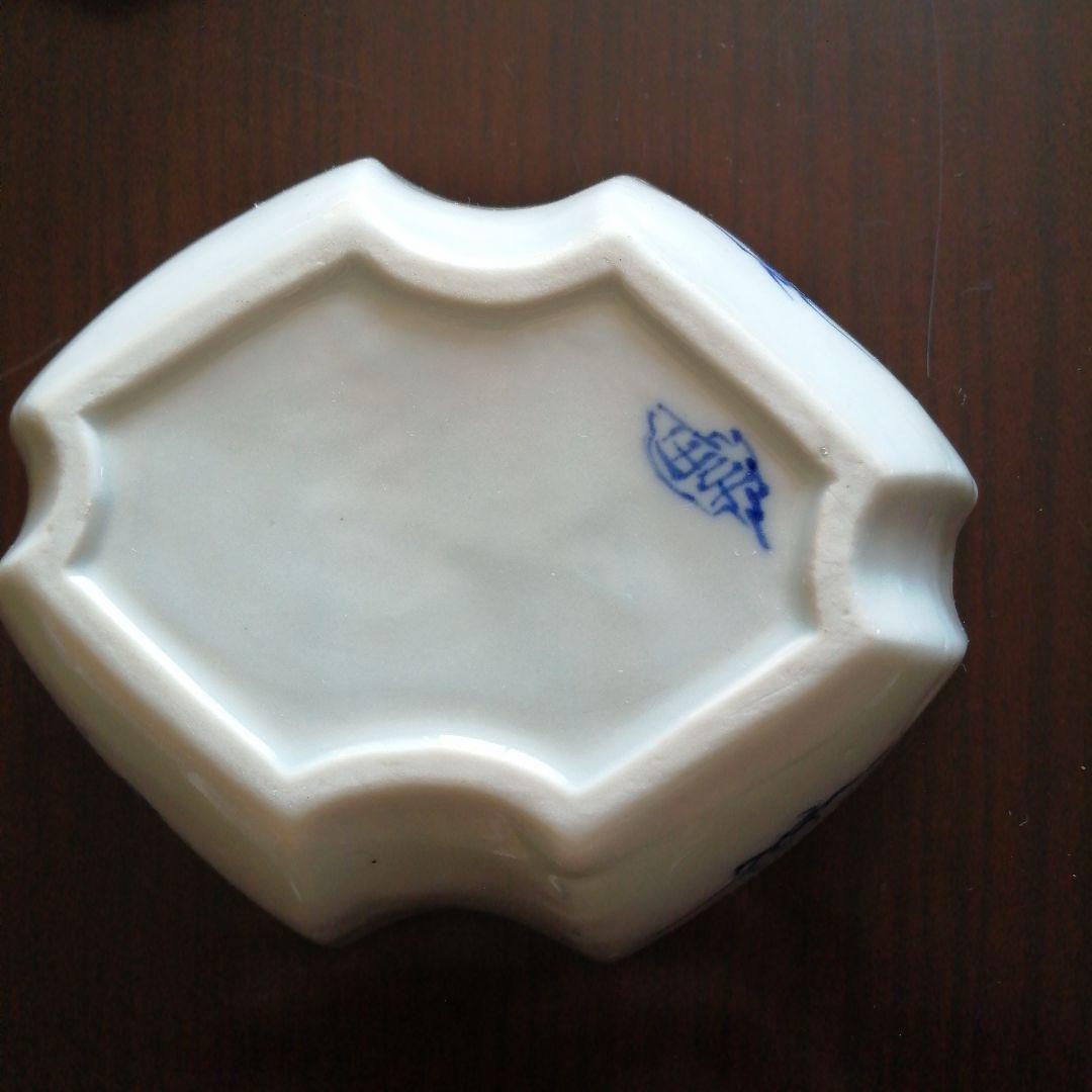 伊万里　染付菱形向付　19客　14cm　大正〜昭和初期