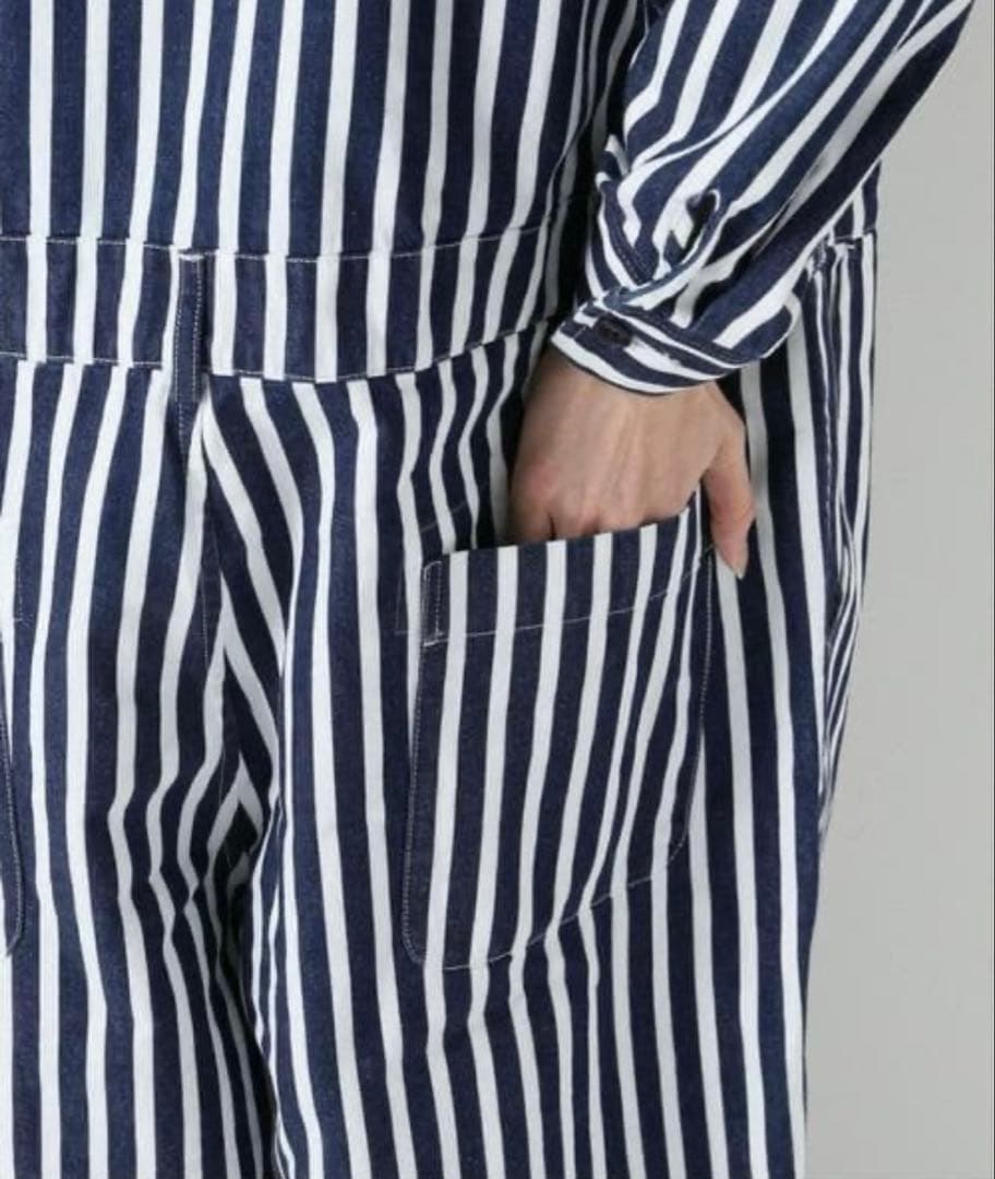 journal standard luxe ストライプ　オールインワン　つなぎ