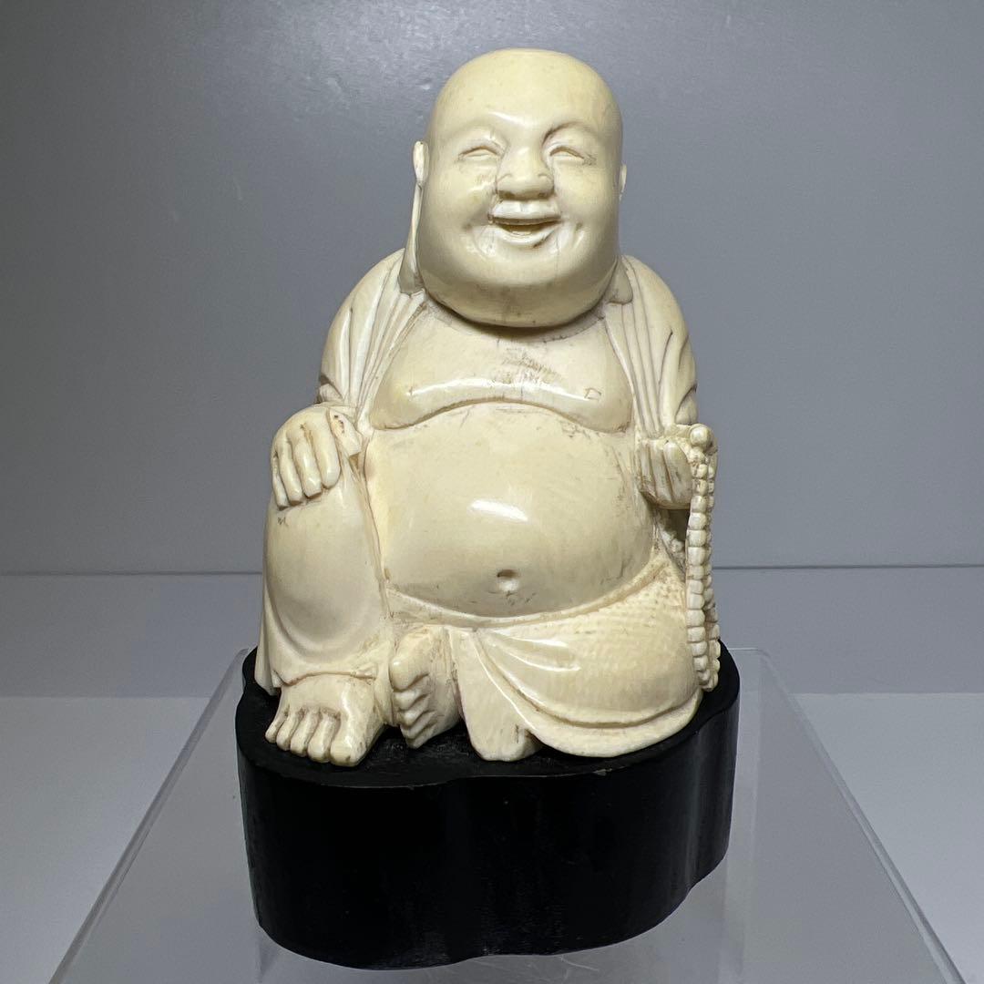 極上　布袋　339g 高さ12㎝　東K8-0131①