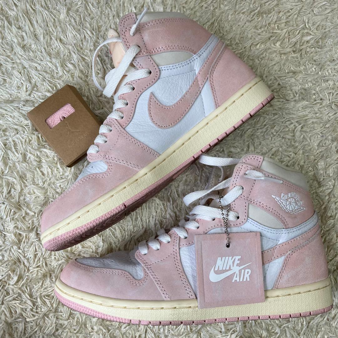 靴 25.5 Nike WMNS Air Jordan 1 Washed Pink