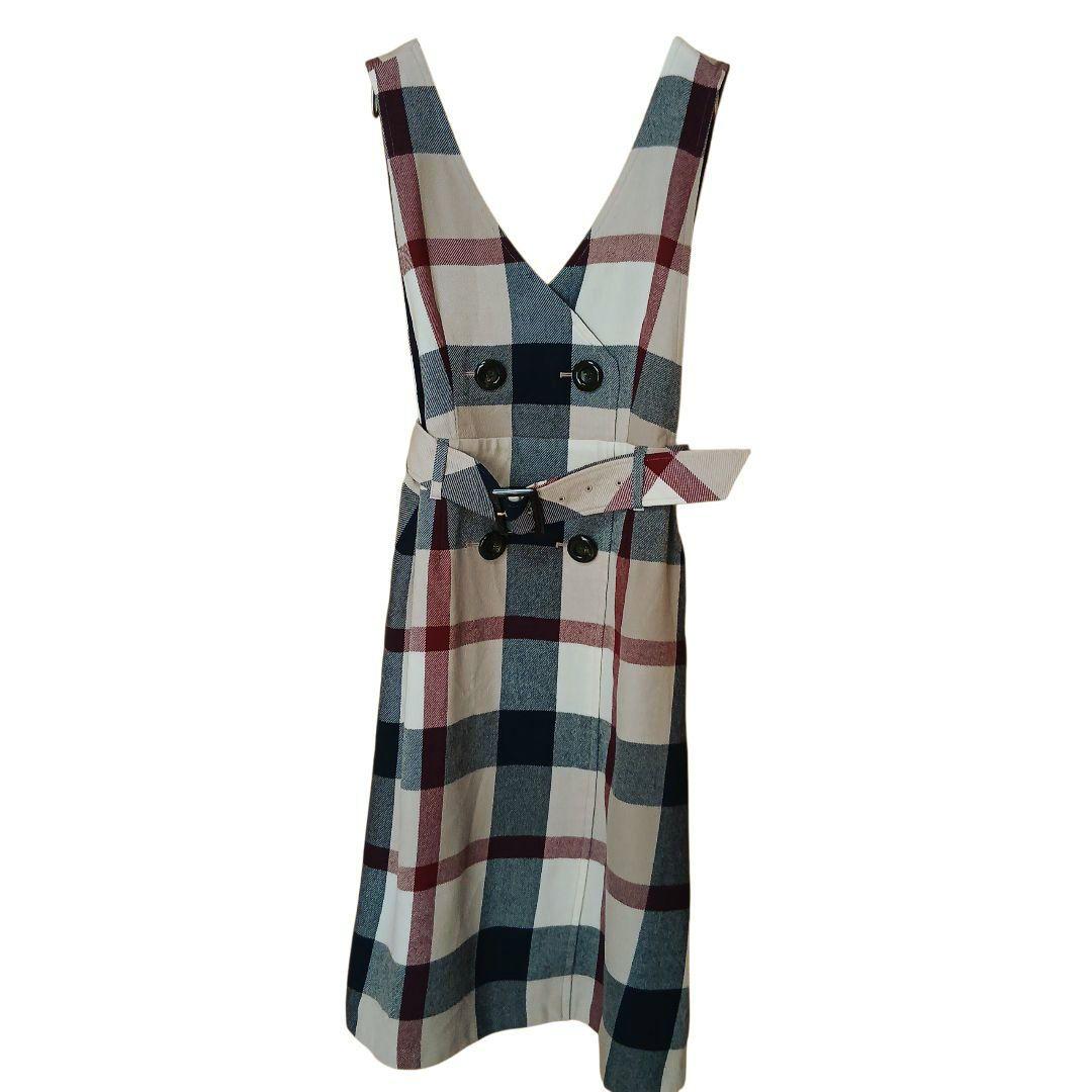 【BLUE LABEL CRESTBRIDGE】ウールビエラジャンパースカート