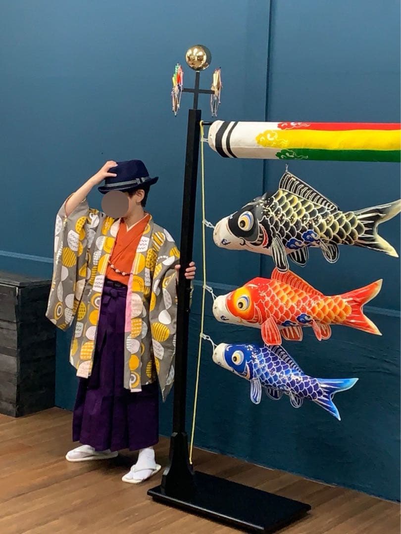 室内こいのぼり カラフルな鯉のぼり