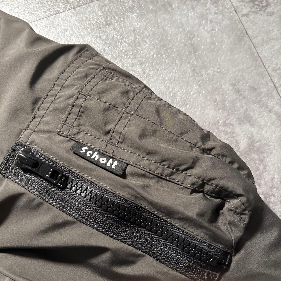 ジャケット・アウター SCHOTT reversible quilting ma-1 flightjk