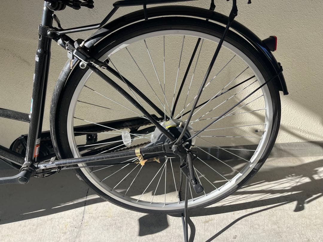 【美品】affiche シティサイクル 27インチ ブラック ママチャリ