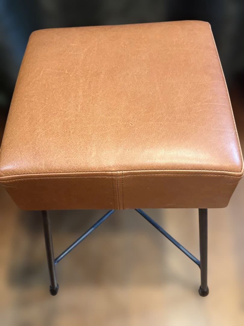 ロータイプ ローフ スツール SIKAKU シカク レザー 本革