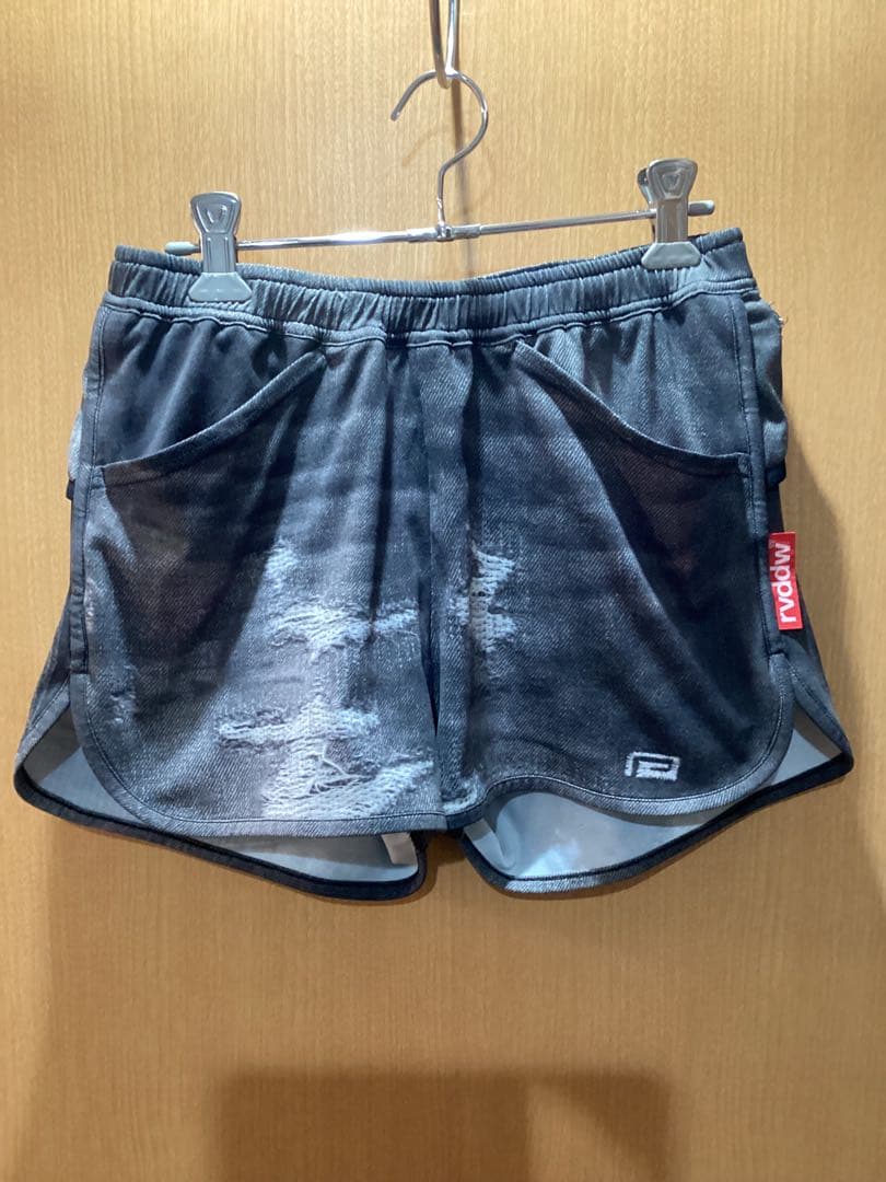 三津家着 マウンテンマーシャルアーツ rvddw デニム柄ショートパンツ S
